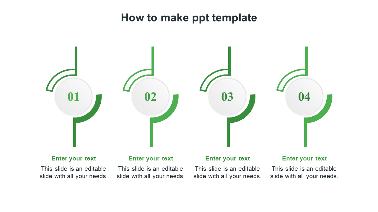 Free - How To Make PPT Template - Circular Infographic Design